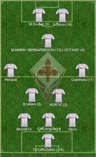 Fiorentina Formation 2014
