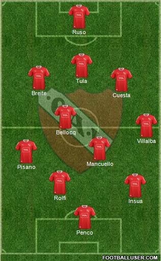Independiente Formation 2014