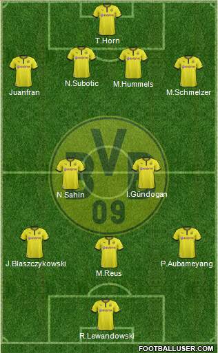 Borussia Dortmund Formation 2014