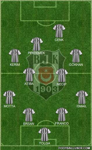Besiktas JK Formation 2014