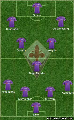 Fiorentina Formation 2014