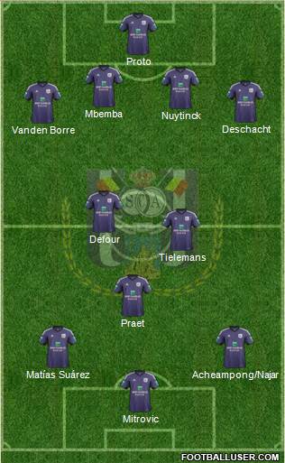 RSC Anderlecht Formation 2014