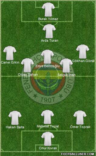Fenerbahçe SK Formation 2014