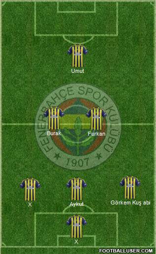 Fenerbahçe SK Formation 2014
