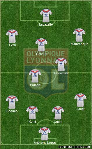 Olympique Lyonnais Formation 2014
