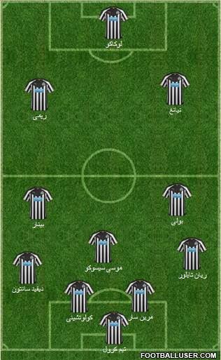 Newcastle United Formation 2014