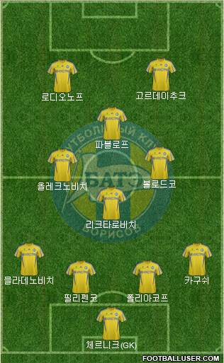 BATE Borisov Formation 2014