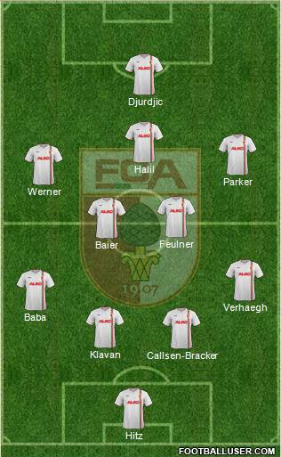 FC Augsburg Formation 2014