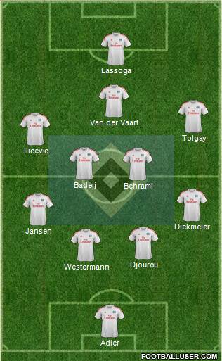 Hamburger SV Formation 2014