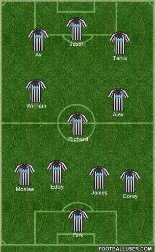 Newcastle United Formation 2014