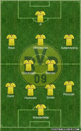 Borussia Dortmund Formation 2014