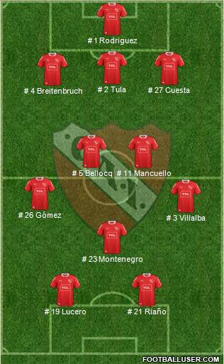 Independiente Formation 2014