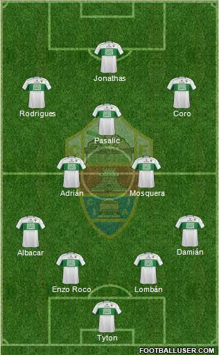 Elche C.F., S.A.D. Formation 2014
