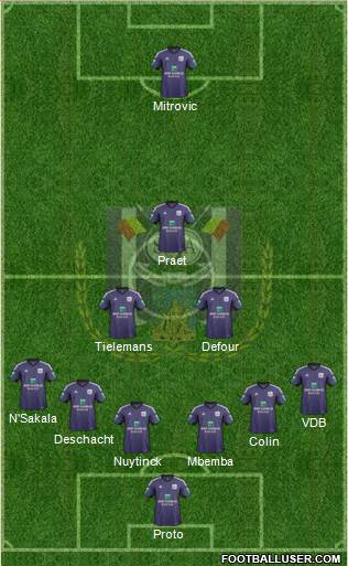 RSC Anderlecht Formation 2014