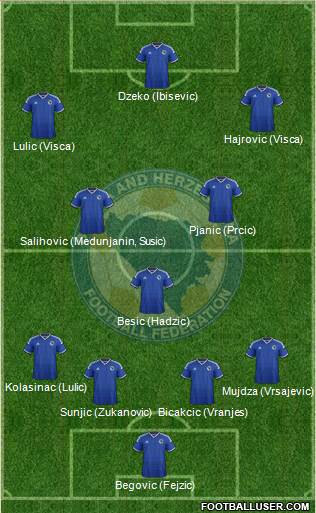 Bosnia and Herzegovina Formation 2014