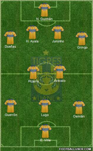 Club Universitario de Nuevo León Formation 2014