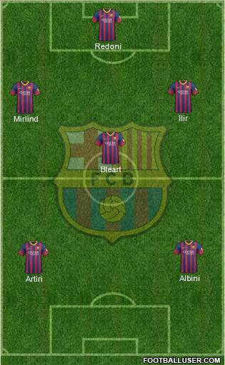 F.C. Barcelona Formation 2014
