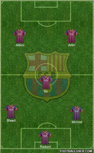 F.C. Barcelona Formation 2014