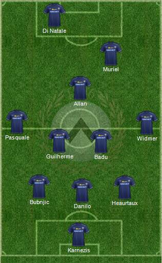 Udinese Formation 2014
