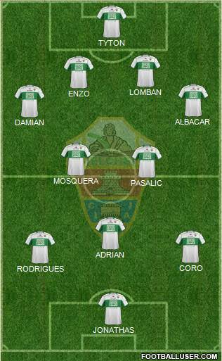 Elche C.F., S.A.D. Formation 2014