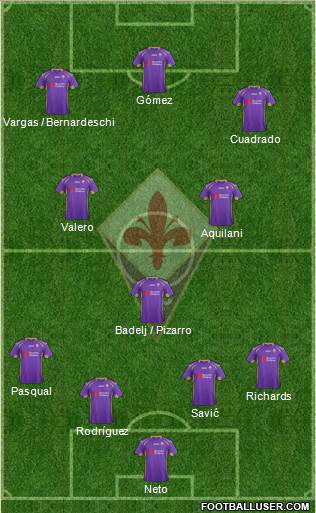 Fiorentina Formation 2014