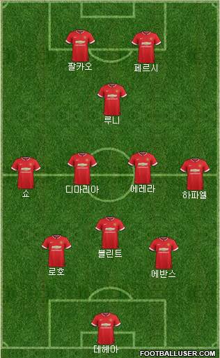 Manchester United Formation 2014