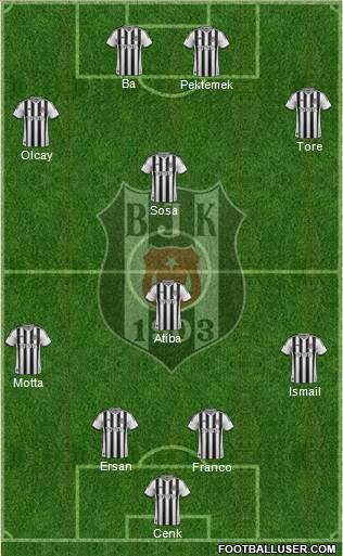 Besiktas JK Formation 2014