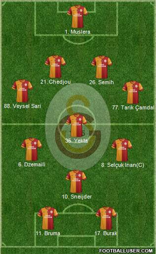 Galatasaray SK Formation 2014