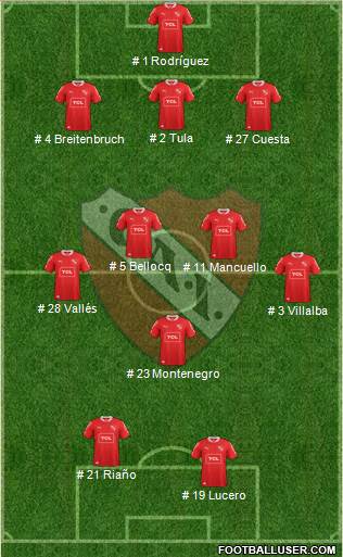 Independiente Formation 2014