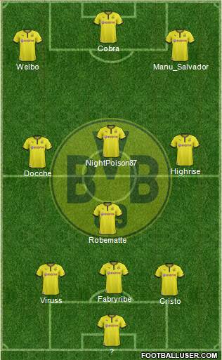 Borussia Dortmund Formation 2014