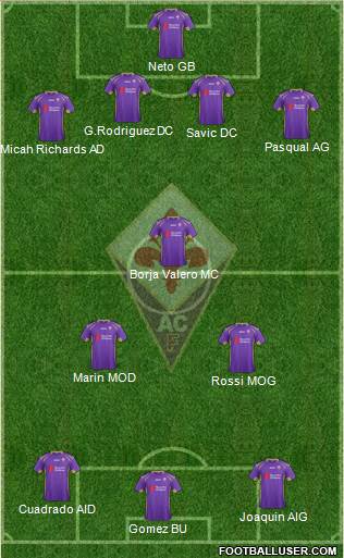 Fiorentina Formation 2014