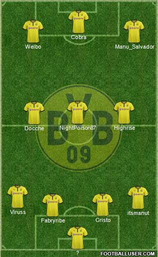 Borussia Dortmund Formation 2014