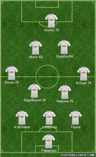 Swansea City Formation 2014