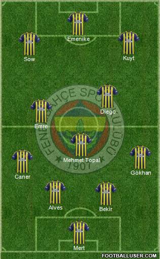 Fenerbahçe SK Formation 2014