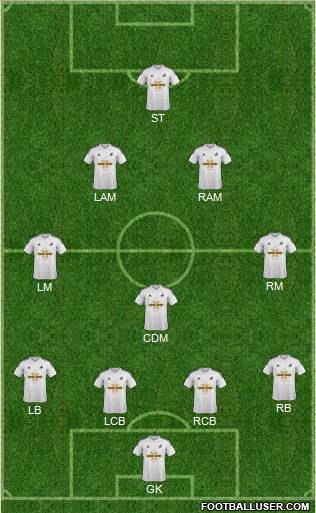 Swansea City Formation 2014