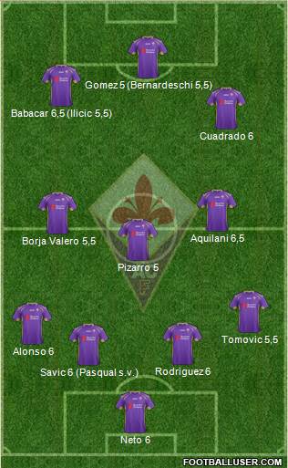 Fiorentina Formation 2014