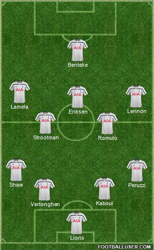 Tottenham Hotspur Formation 2014