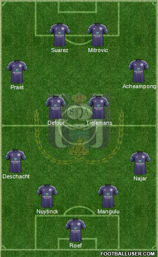 RSC Anderlecht Formation 2014