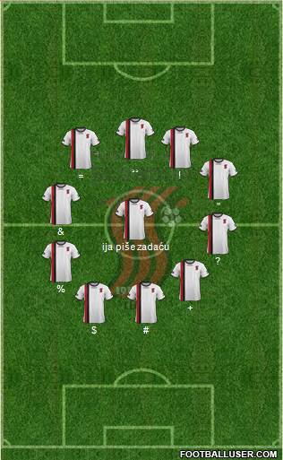 FK Sloboda Tuzla Formation 2014