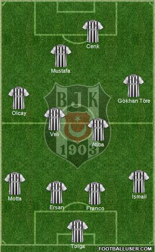 Besiktas JK Formation 2014