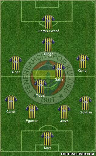 Fenerbahçe SK Formation 2014