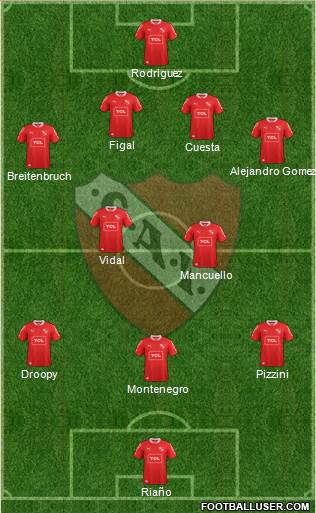Independiente Formation 2014