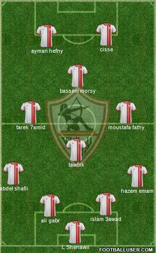 Zamalek Sporting Club Formation 2014