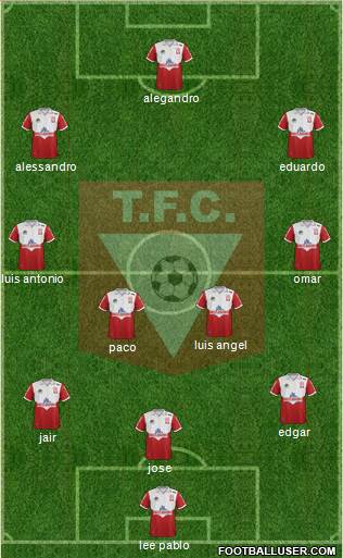 Tacuarembó Fútbol Club Formation 2014