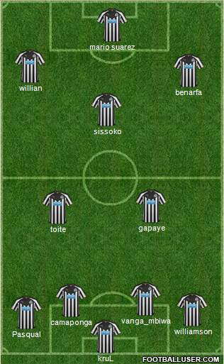Newcastle United Formation 2014