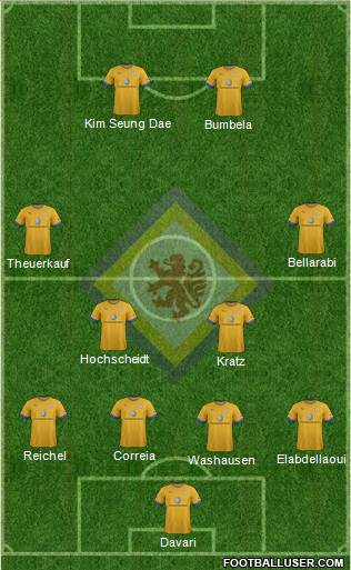 Braunschweiger TSV Eintracht Formation 2014