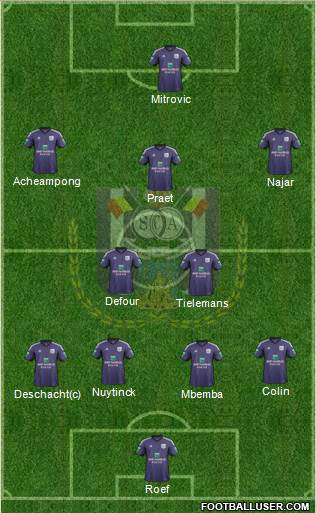 RSC Anderlecht Formation 2014
