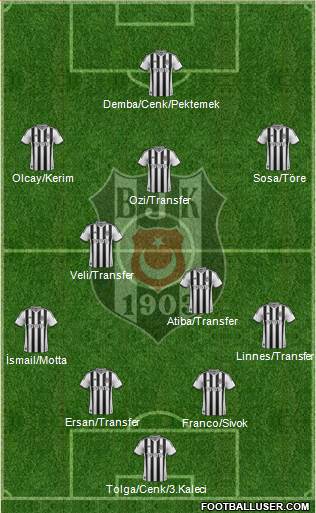 Besiktas JK Formation 2014