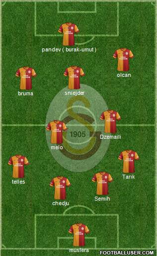 Galatasaray SK Formation 2014