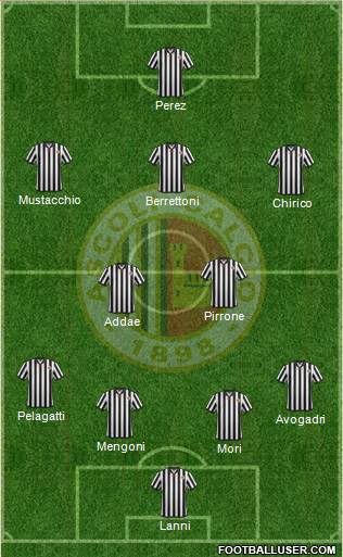 Ascoli 4-2-3-1 football formation